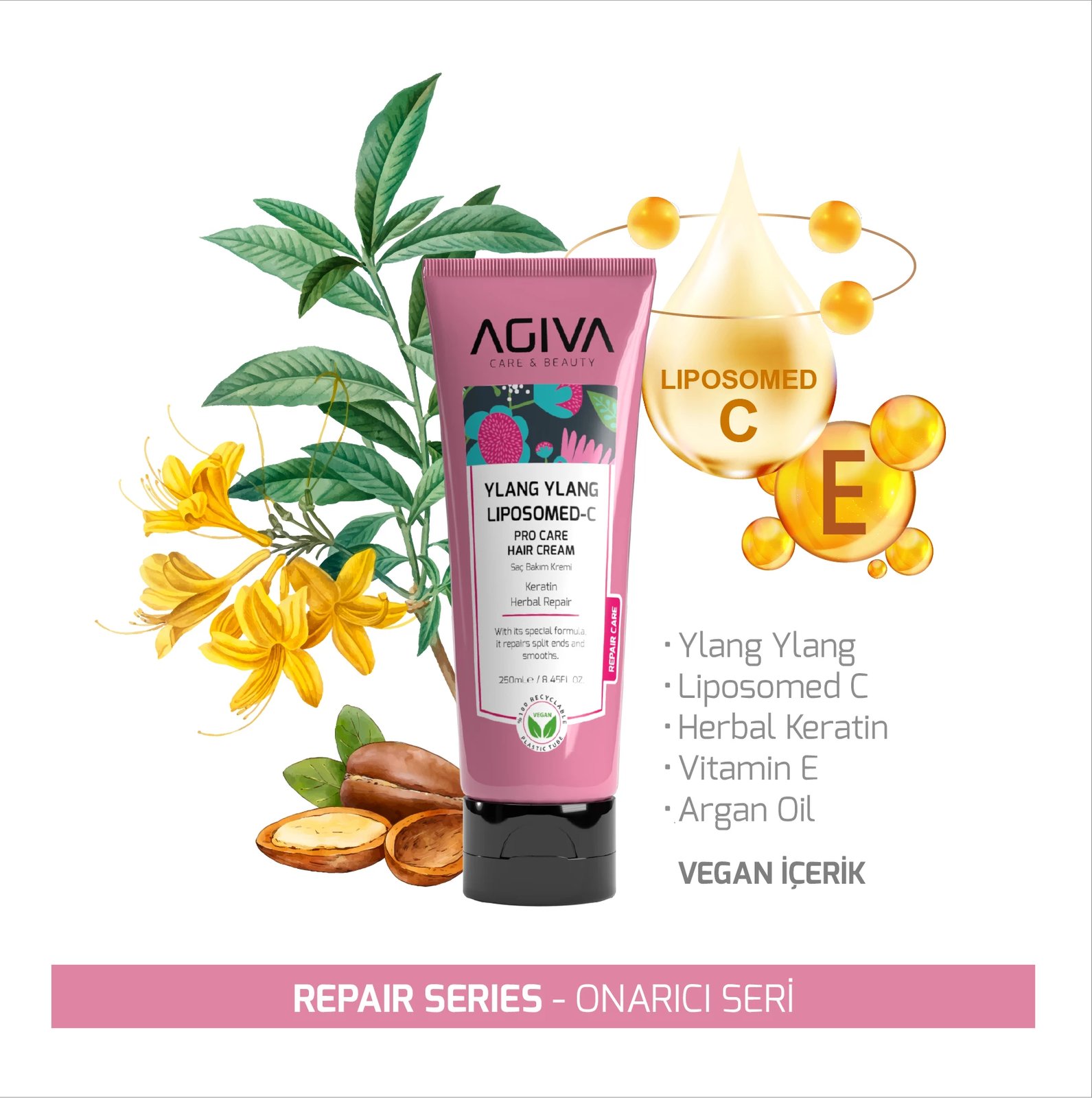 Krem për flokë Agiva Ylang Ylang Lıpozom C Pro Care