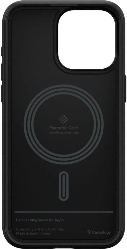 Mbështjellës Spigen Caseology Parallax Mag për iPhone 15 Pro, MagSafe, Matte Black