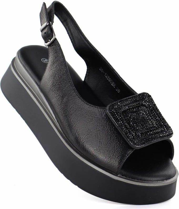 Sandale platformë Potocki SZ12590, të zeza