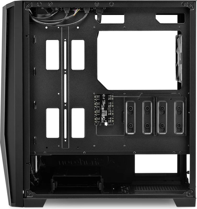 Kasë Sharkoon TG7M RGB midi, e zezë