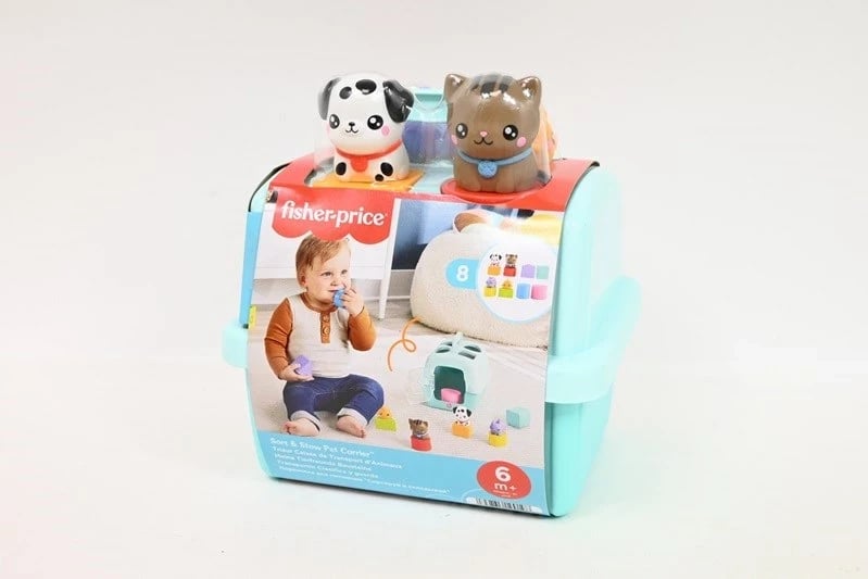 Lodër edukative Fisher-Price HTW93, për fëmijë, me forma dhe kafshë, shumëngjyrëshe