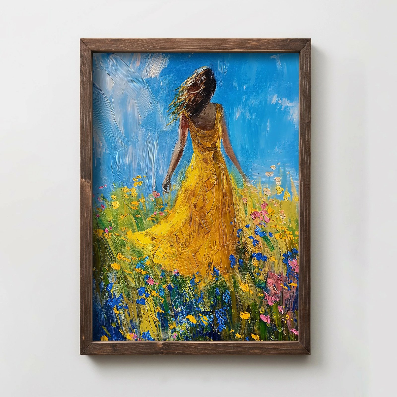 Pikturë dekorative me kornizë, MDF, Wallity, TUN099-XL, shumëngjyrëshe, 50x70x3.5cm