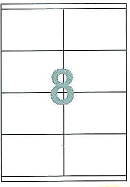 Etiketa vetëngjitëse NEXT 105x74.1mm 8/pako 100 fletë A4, të bardha