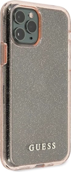 Mbështjellës Guess GUHCN65PCGLPI për iPhone 11 Pro Max, Glitter, Rozë