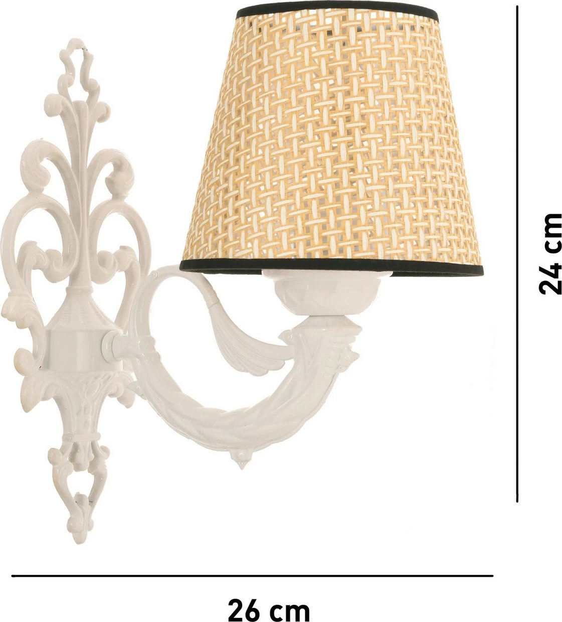 Llambë muri Opviq, Lily Coral, natyrale, e bardhë