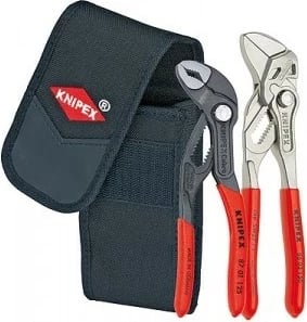 Set mini pensa Knipex 00 20 72 V01, dorezë e kuqe, me mbështjellës