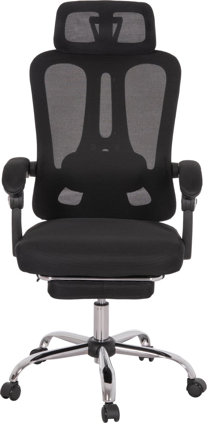 Karrige zyre BARNET, rrjetë e zezë, kornizë najloni, FH18258.01, 61x62x123cm