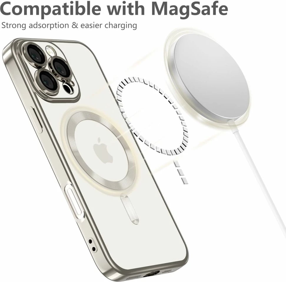 Mbështjellës Tech-Protect MagFlex për iPhone 16 Pro Max, MagSafe, Titanic