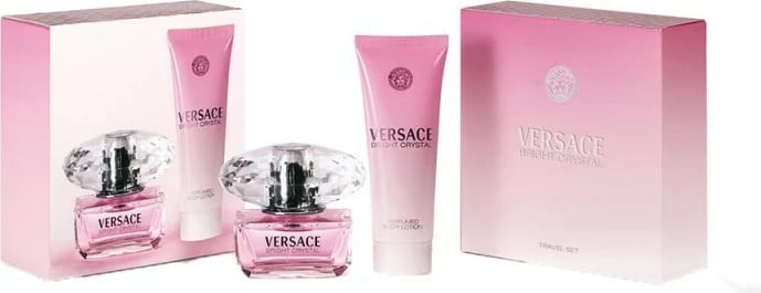 Set Eau De Toilette Spray & Locion trupi Versace Bright Crystal, 150 ml 