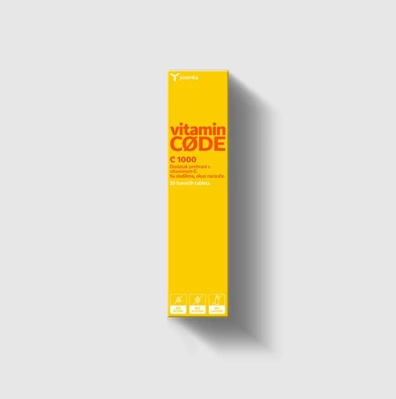 Suplement ushqimor Yesenka Vitamin CODE imuno C 1000