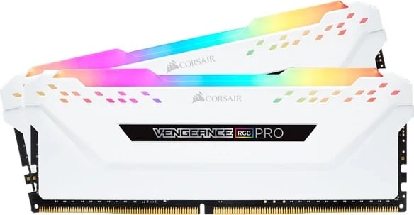 RAM memorie Corsair Vengeance RGB Pro White, 16GB RAM, 3200MHz
