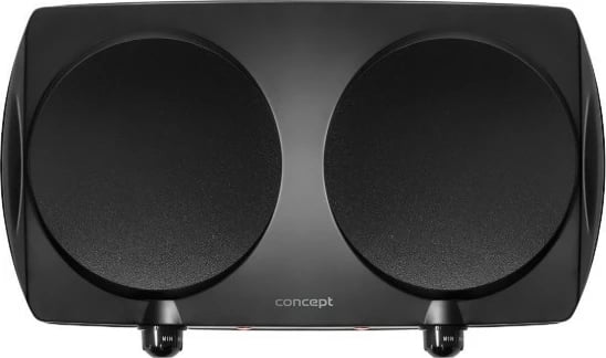 Shporet elektrik me dy pllaka, Concept VE3060, 2500 W, pllaka qeramike 19.2 cm, rregullim temperature, i zi