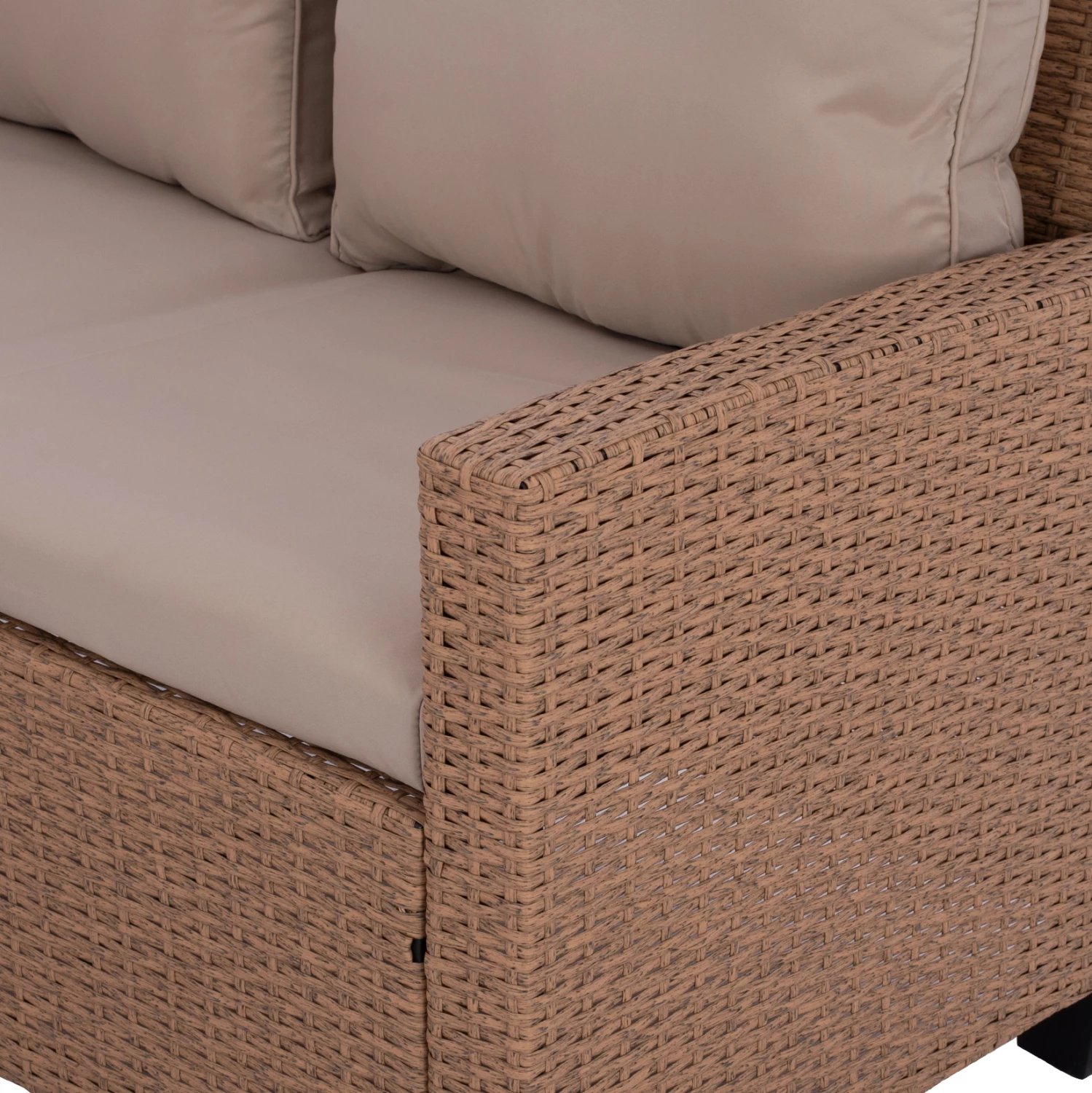 Set salloni këndor i djathtë me kafe Wicker FH5756.02