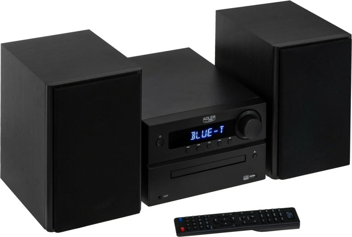 Mini sistem Hi-Fi, Adler, AD1917, CD, Bluetooth 5.3, HDMI ARC, FM, 2.0 50W, e zezë