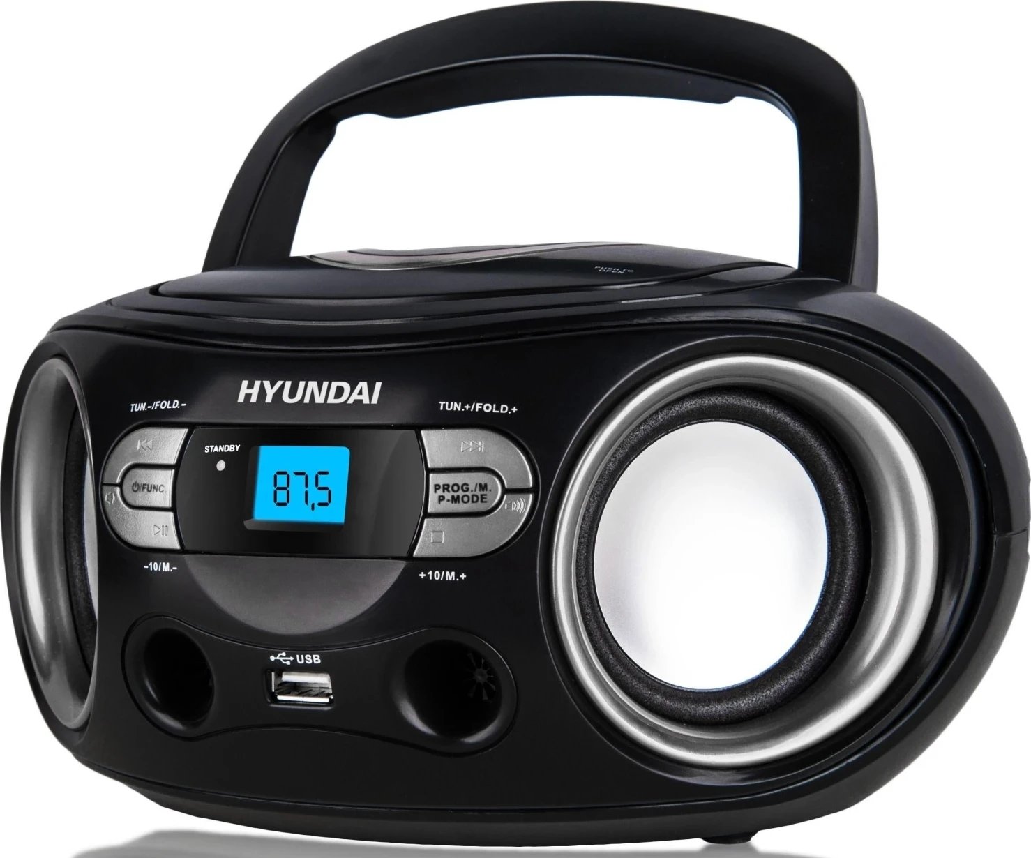 Radio me CD Hyundai TRC533AU3BS, e zezë
