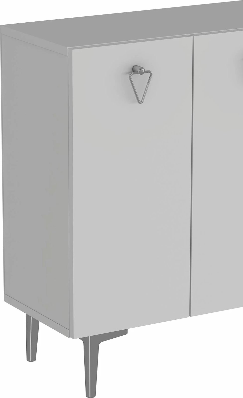 Konsolë Skye Decor Leyla, e bardhë, argjend