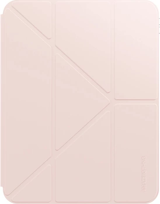 Mbështjellës tabletë, AmazingThing Minimal Case, për iPad Air 11" (2025) M3, folio me qëndrim, panel i pasëm transparent, mbajtës Apple Pencil, rozë