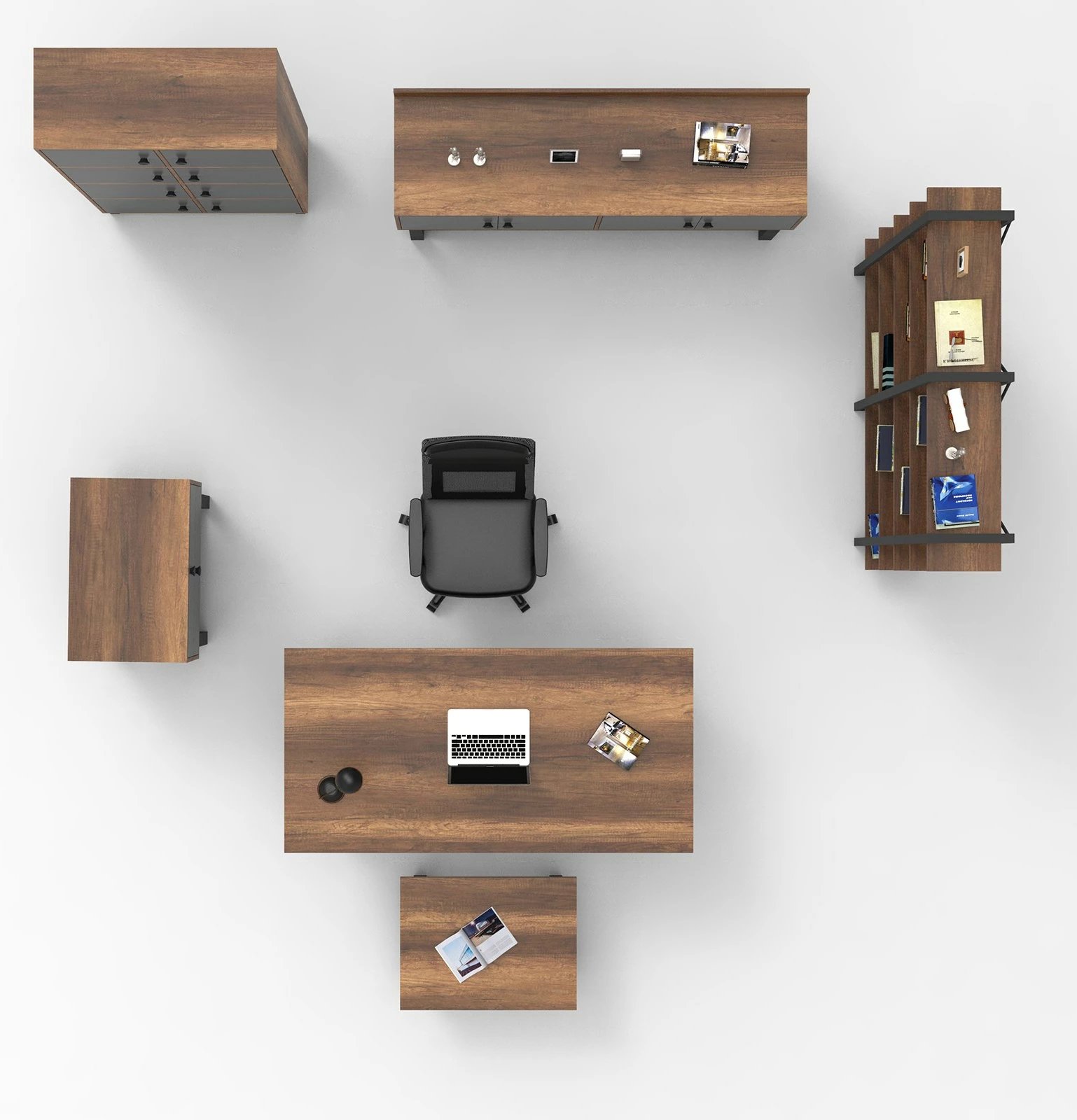 Set mobiljesh për zyre, ngjyrë barok, Skye Decor, Mn12-Ba