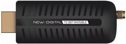 Prijuesi Dixhital New Digital T2 007 Invisible, ngjyrë e zezë