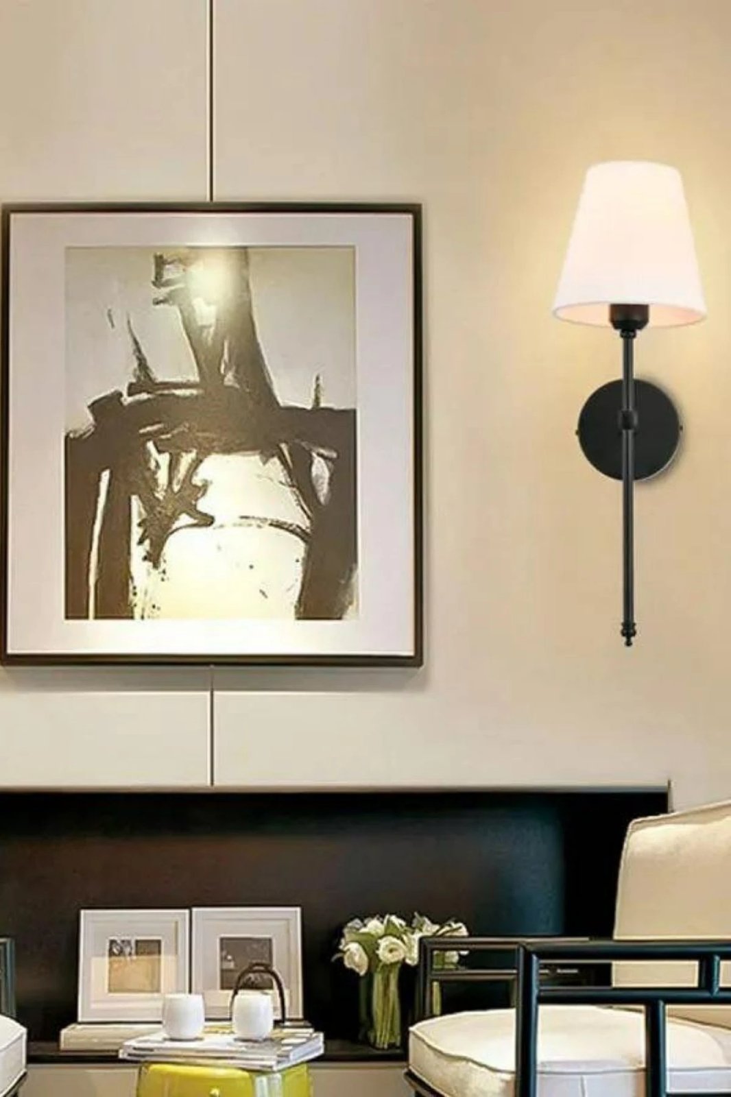 Llambë muri Opviq, 8876-2, e zezë dhe e bardhë