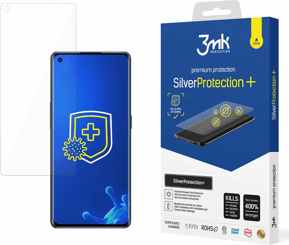 Mbrojtëse ekrani 3mk Protection SilverProtect+ për Oppo Reno 6 Pro 5G, Transparent