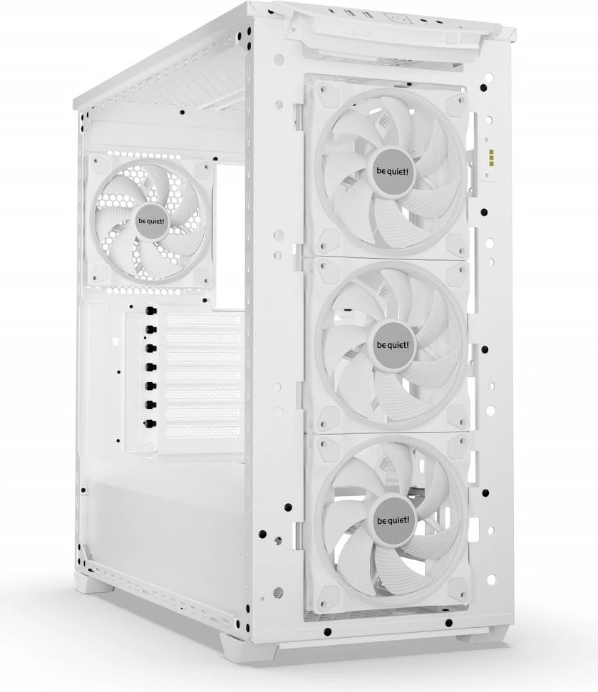Kasë, be quiet!, Shadow Base 800 FX BGW64, Midi Tower ATX/E-ATX me ARGB, 4x 140mm fan, xham i kalitur, USB-C, e bardhë