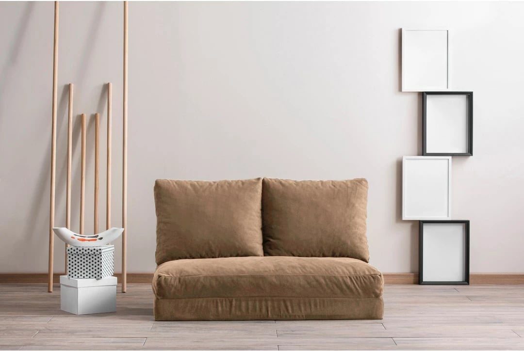 Divan-krevat 2 vende, Atelier del Sofa, Taida, ngjyrë kafe e çelët
