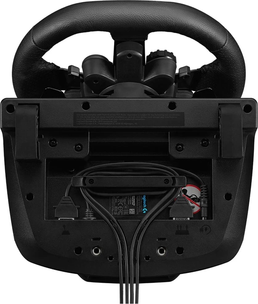 Set timon dhe pedale Logitech G G923 për PS5, PS4, PC, i zi