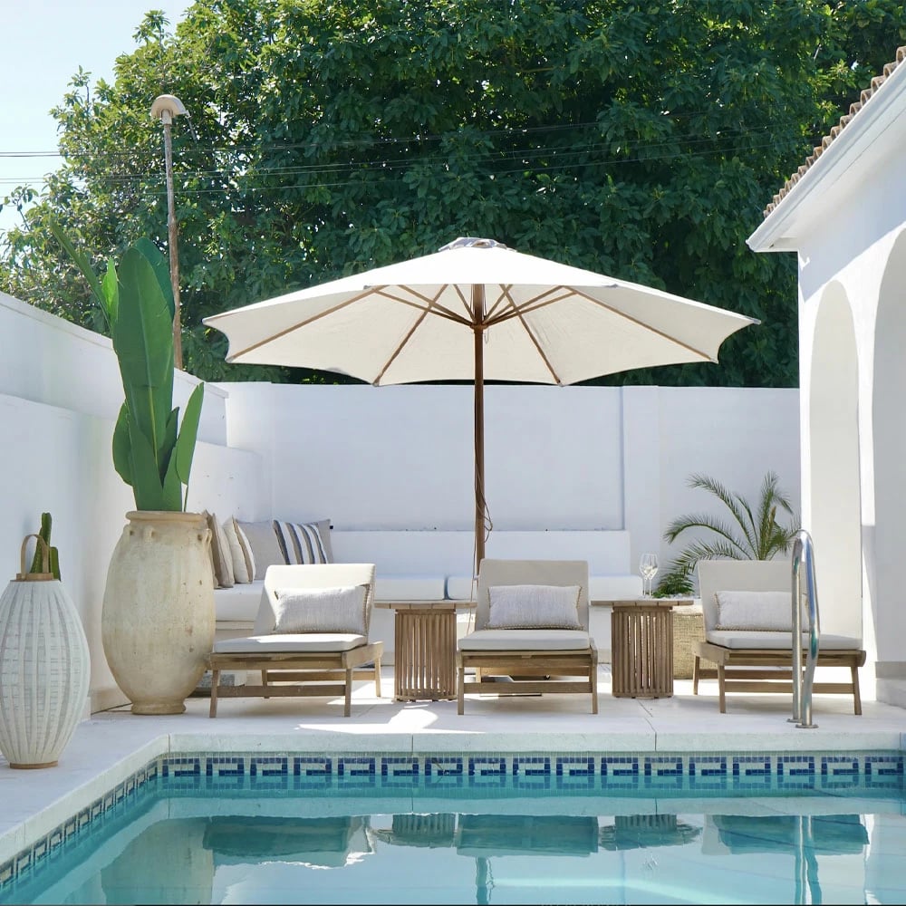 Tavolinë anësore Sumatra, ngjyrë natyrale, 55x55x51 cm