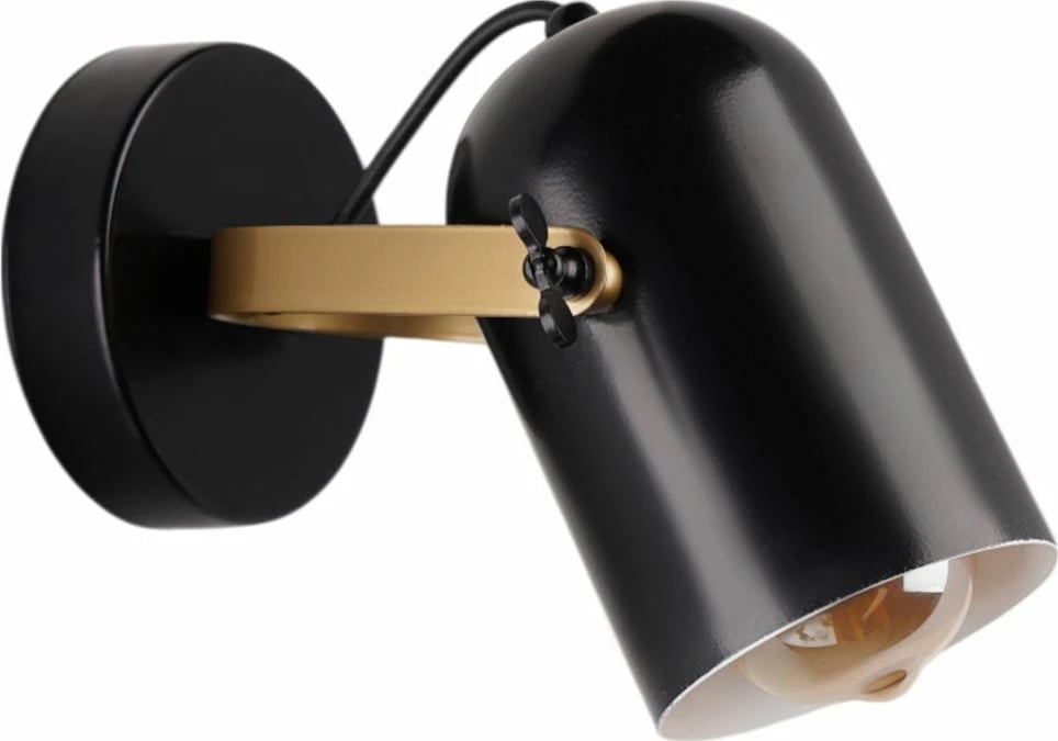 Llambë muri Opviq, ngjyrë e zezë dhe ari, 8995-1A Llambë muri Opviq, ngjyrë e zezë dhe ari, 8995-1A