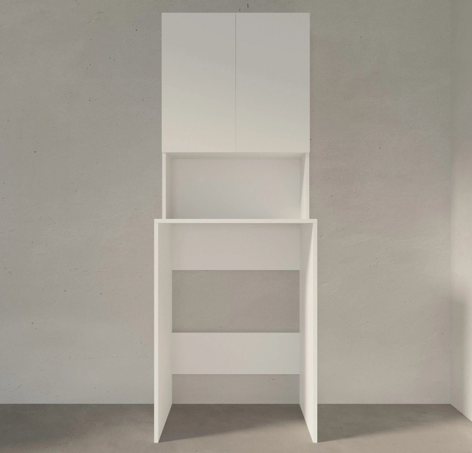 Dollap për lavatriçe, ngjyrë e bardhë, Skye Decor, Adr-482-Bb-1