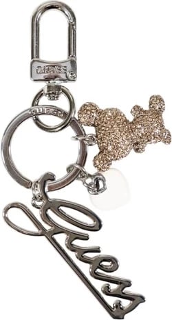 Aksesor çelësash Guess femra, argjendtë