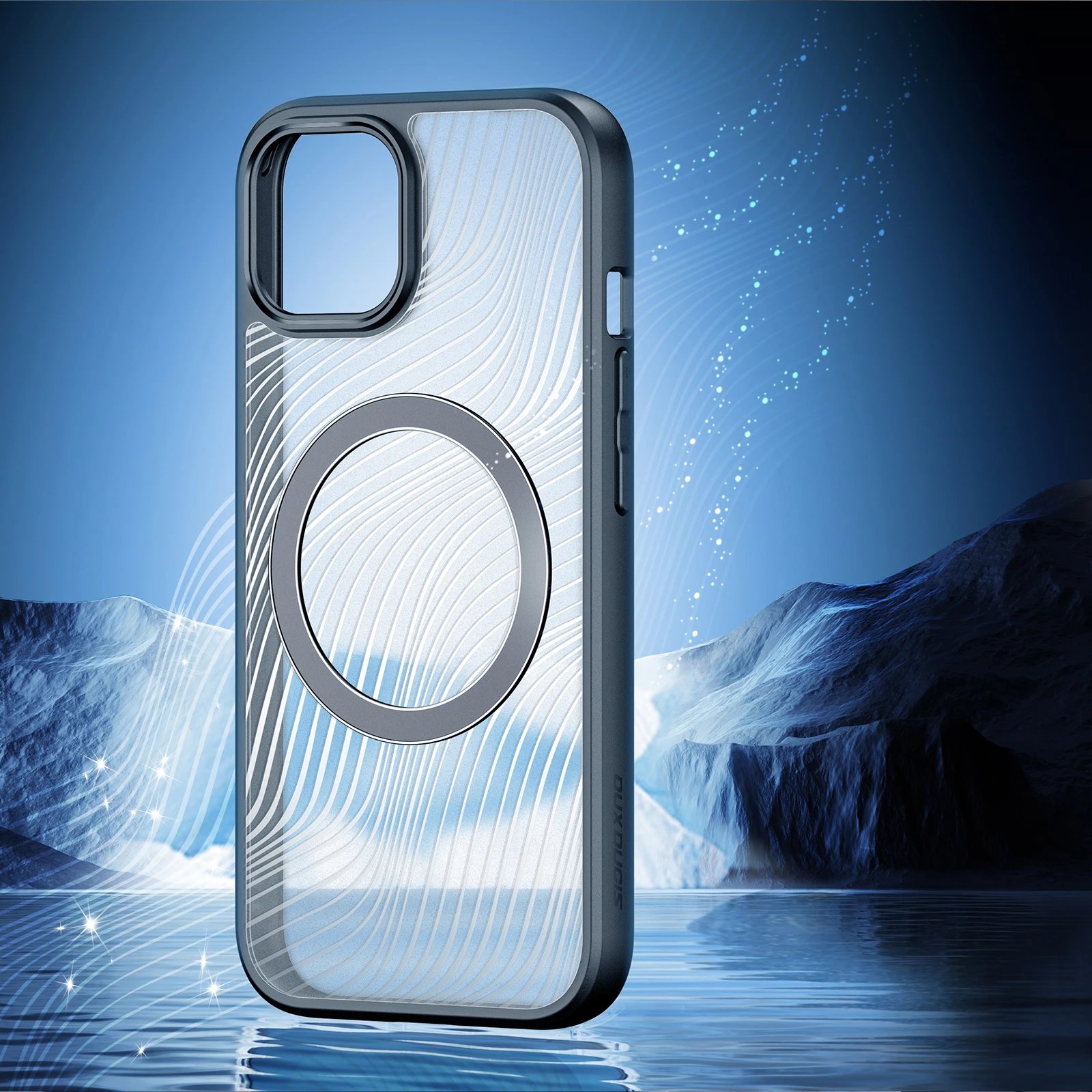 Mbështjellës Dux Ducis Aimo Mag për iPhone 15 Plus, MagSafe, i zi