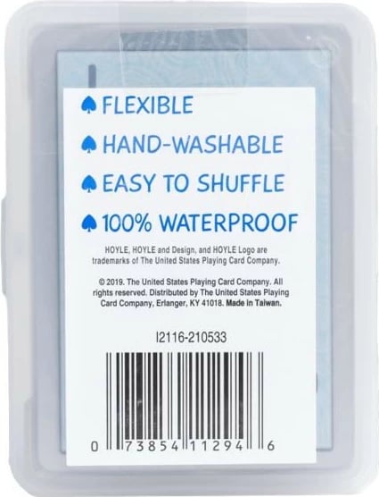 Letra loje Bicycle Hoyle Clear Waterproof, të papërshkueshme nga uji, set