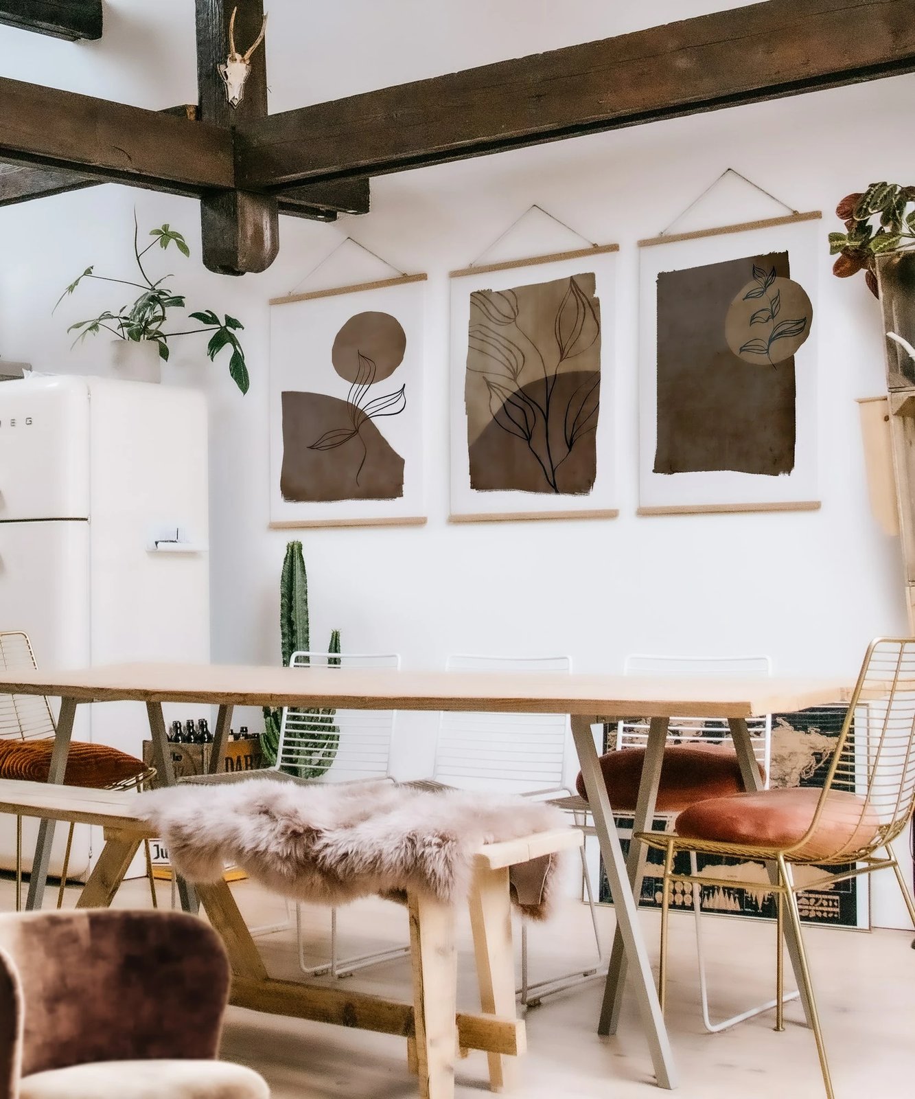 Pikturë dekorative me kornizë (3 copë), Wallity, SRG06