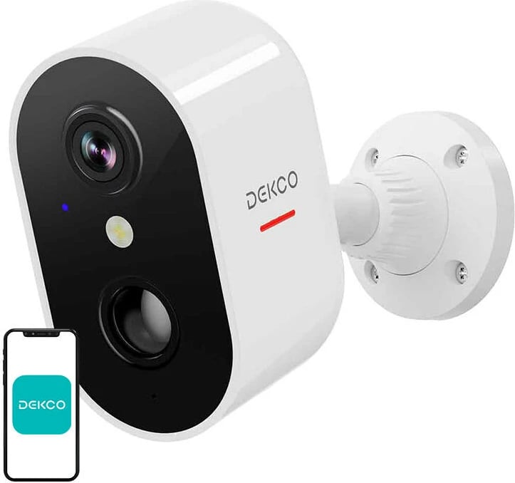 Kamerë IP jashtme DEKCO DC6L, 3MP HD, Wi-Fi, bardhë