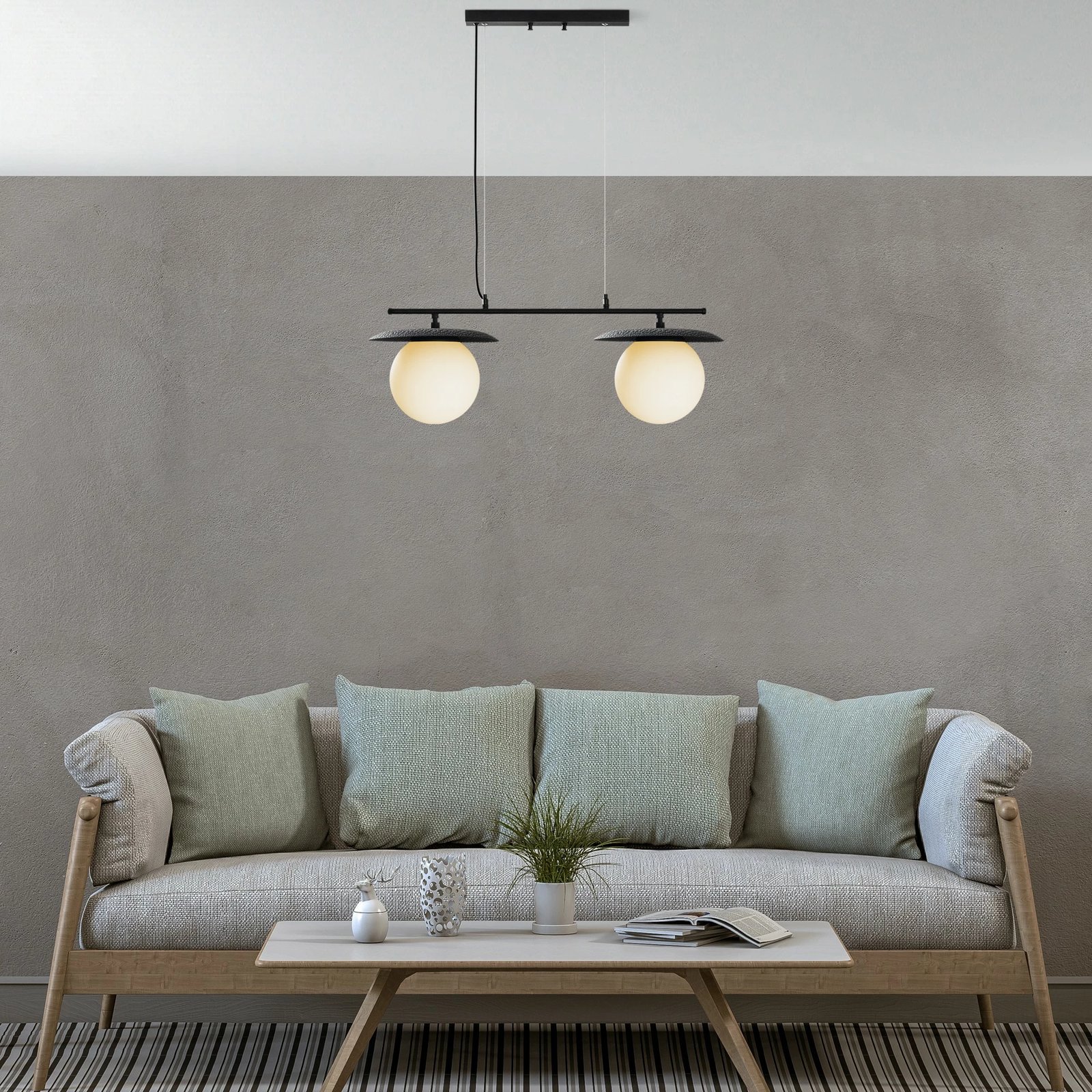 Llambë tavani Opviq, Anemon - 13813, ngjyrë e zezë