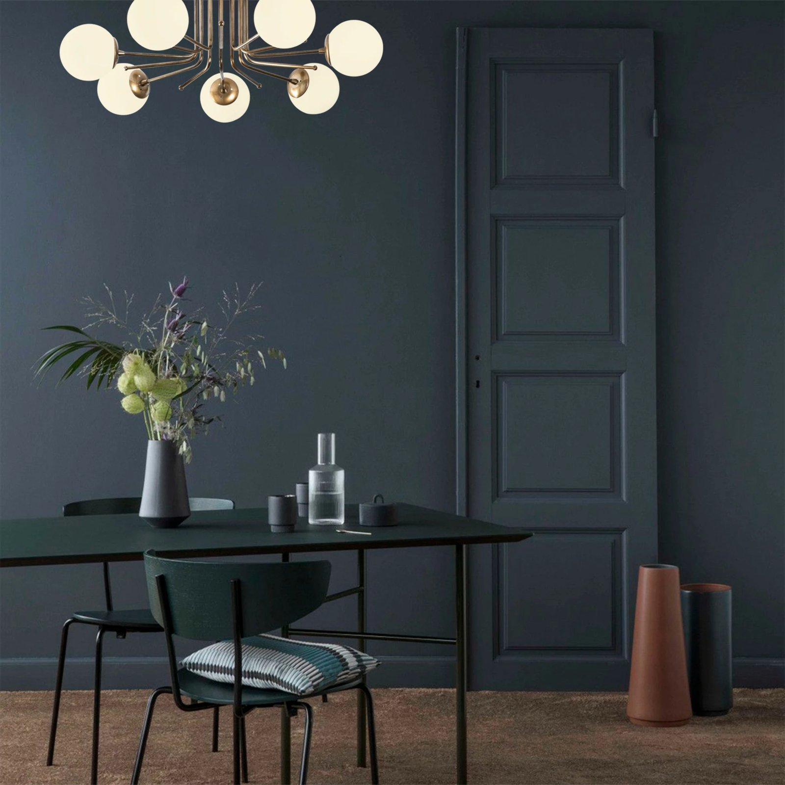 Llambë tavani Opviq Daisy, ngjyrë ari dhe e bardhë, 90x90x35cm