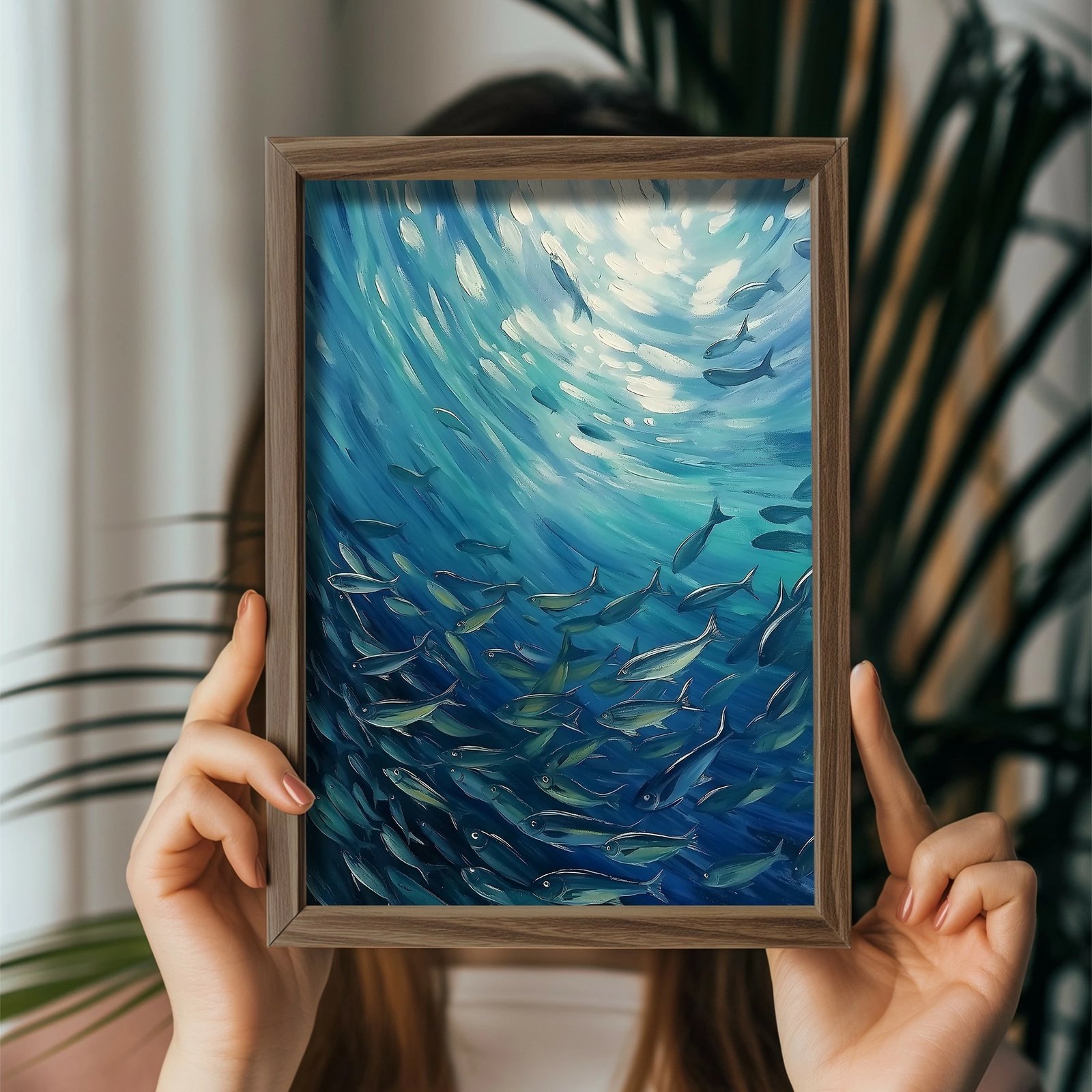 Pikturë dekorative me kornizë MDF, shumëngjyrëshe, Wallity GE248-L