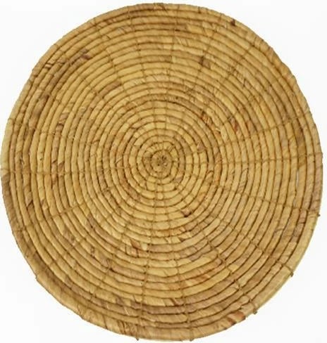 Dekor muri ratan BOHO nextdeco Ø40xH6cm, Ngjyrë Natyrale