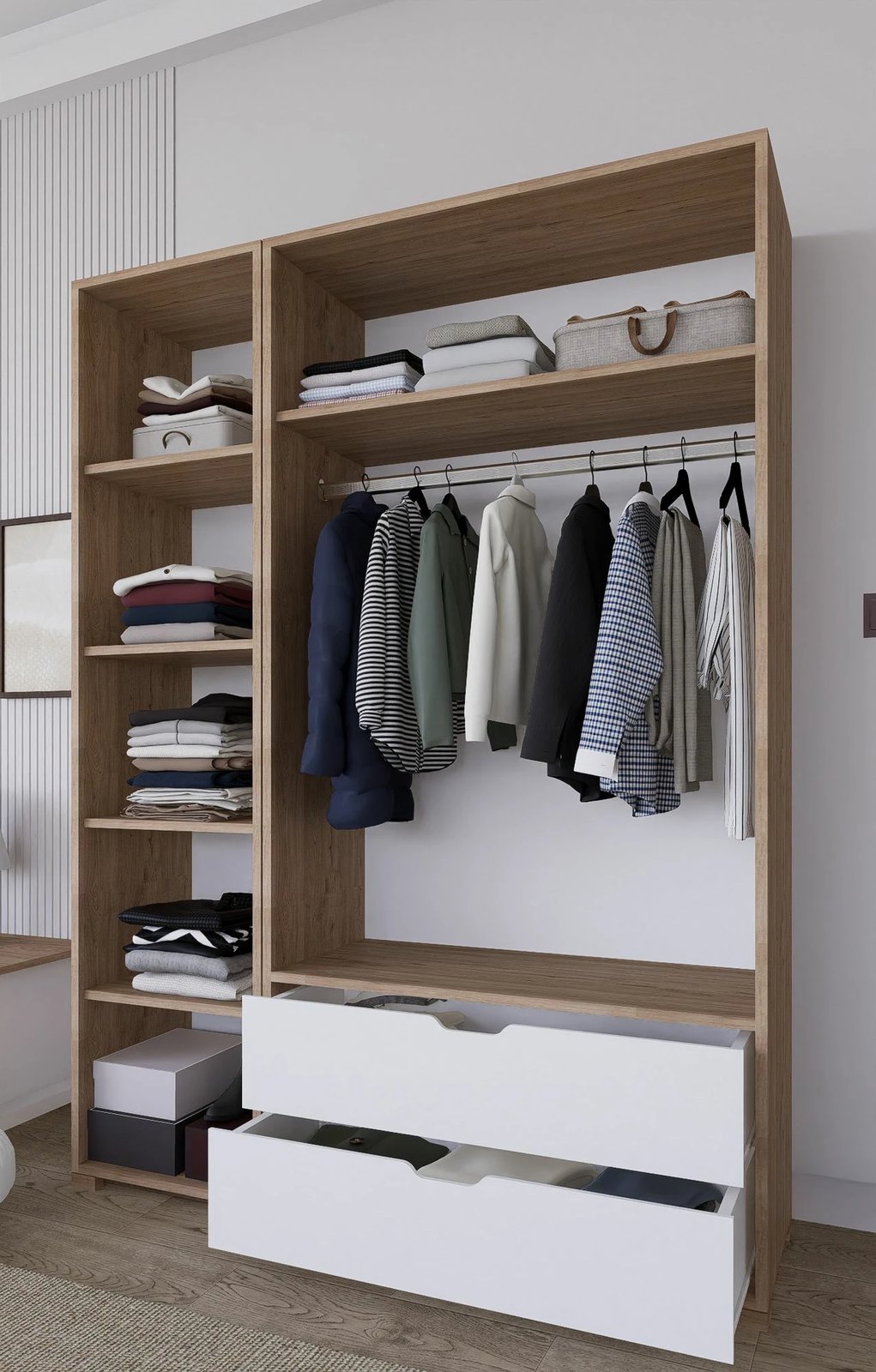 Dollap Skye Decor, ngjyrë arrë e çelët, Nisan 1600-019