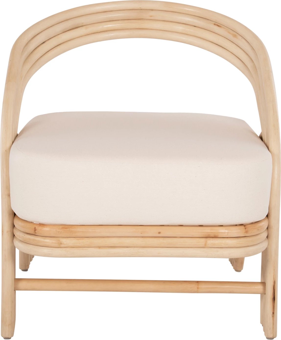 Karrige Donita FH9838 ratan natyral me jastëk të bardhë 67x74x78H cm.