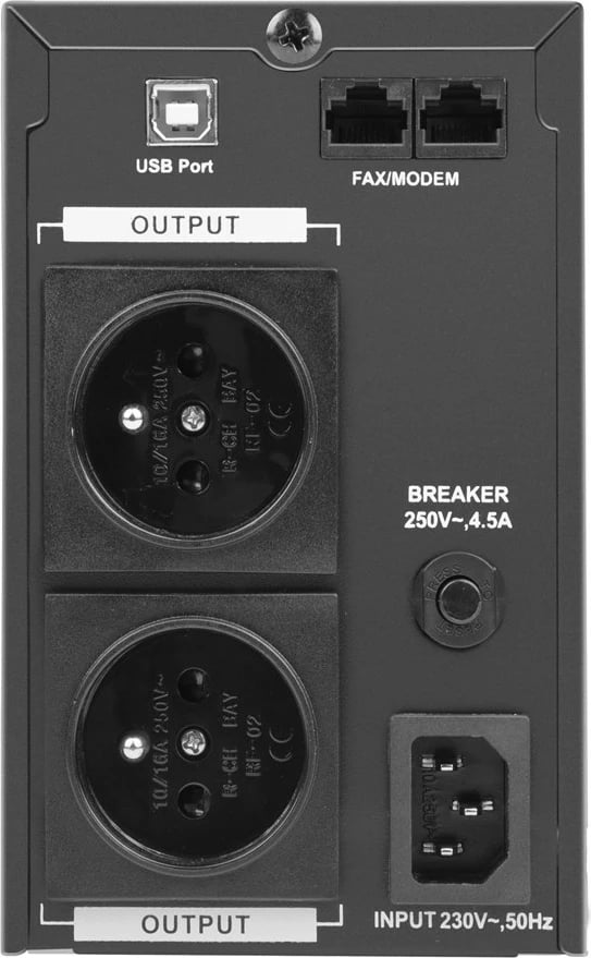 UPS Armac Office PSW 650E, 0.65 kVA, 390 W, 2 dalje AC, E zezë