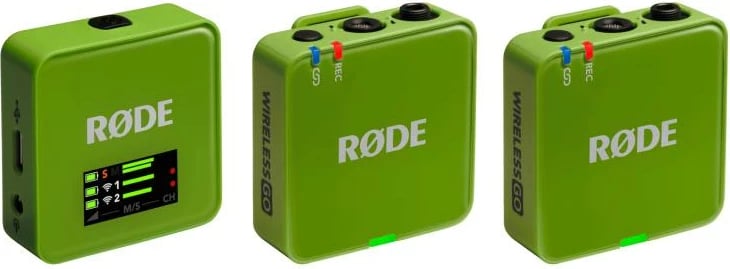Mikrofon pa tela, RØDE Wireless GO III (WIGOGEN3GRE), rreze deri 260 m, jeshile, set