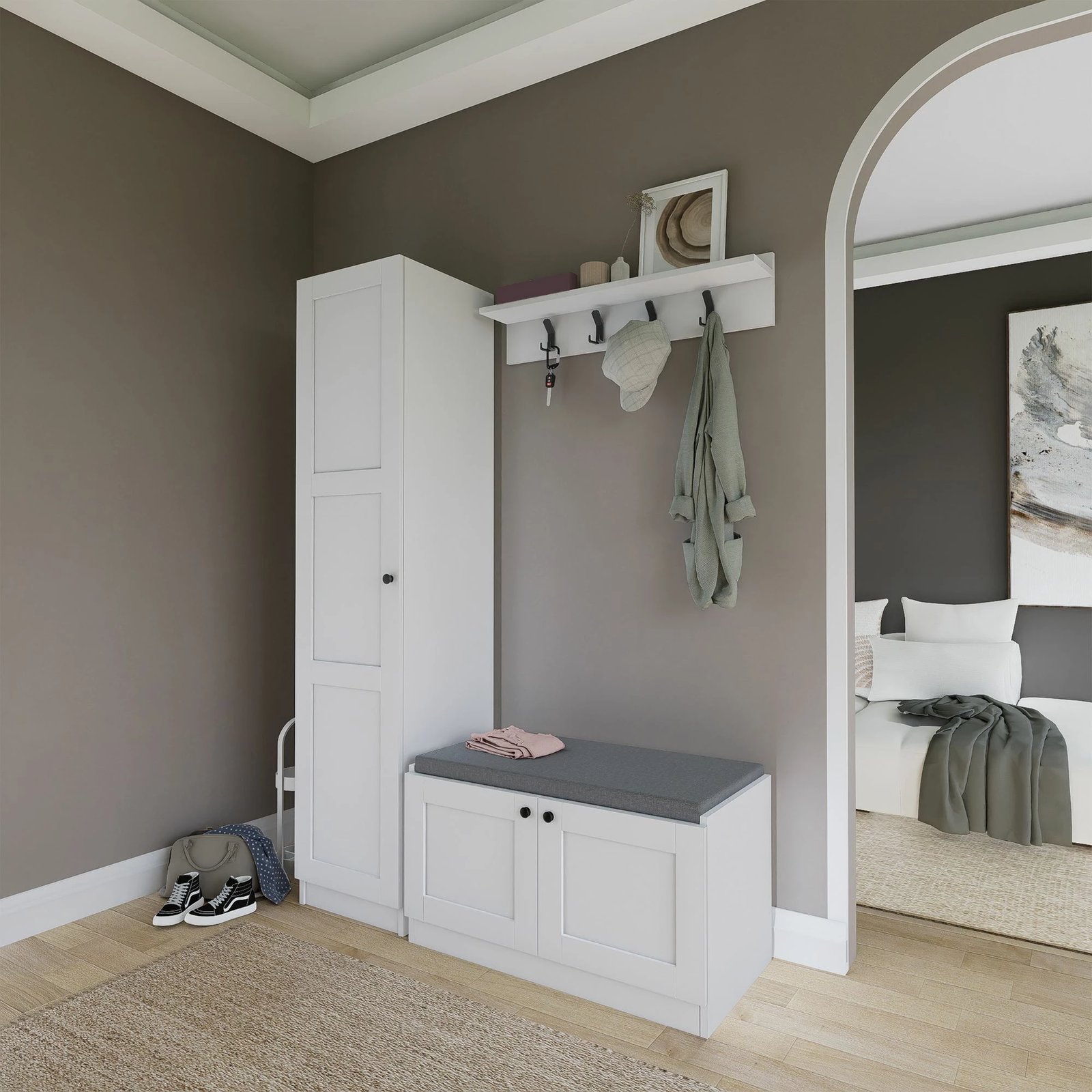 Set për korridor, ngjyrë e bardhë, Skye Decor, Lucas 1600-54