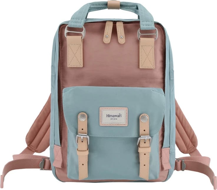 Çantë shpine Himawari 188L-1 për laptop 14", rozë-kaltër