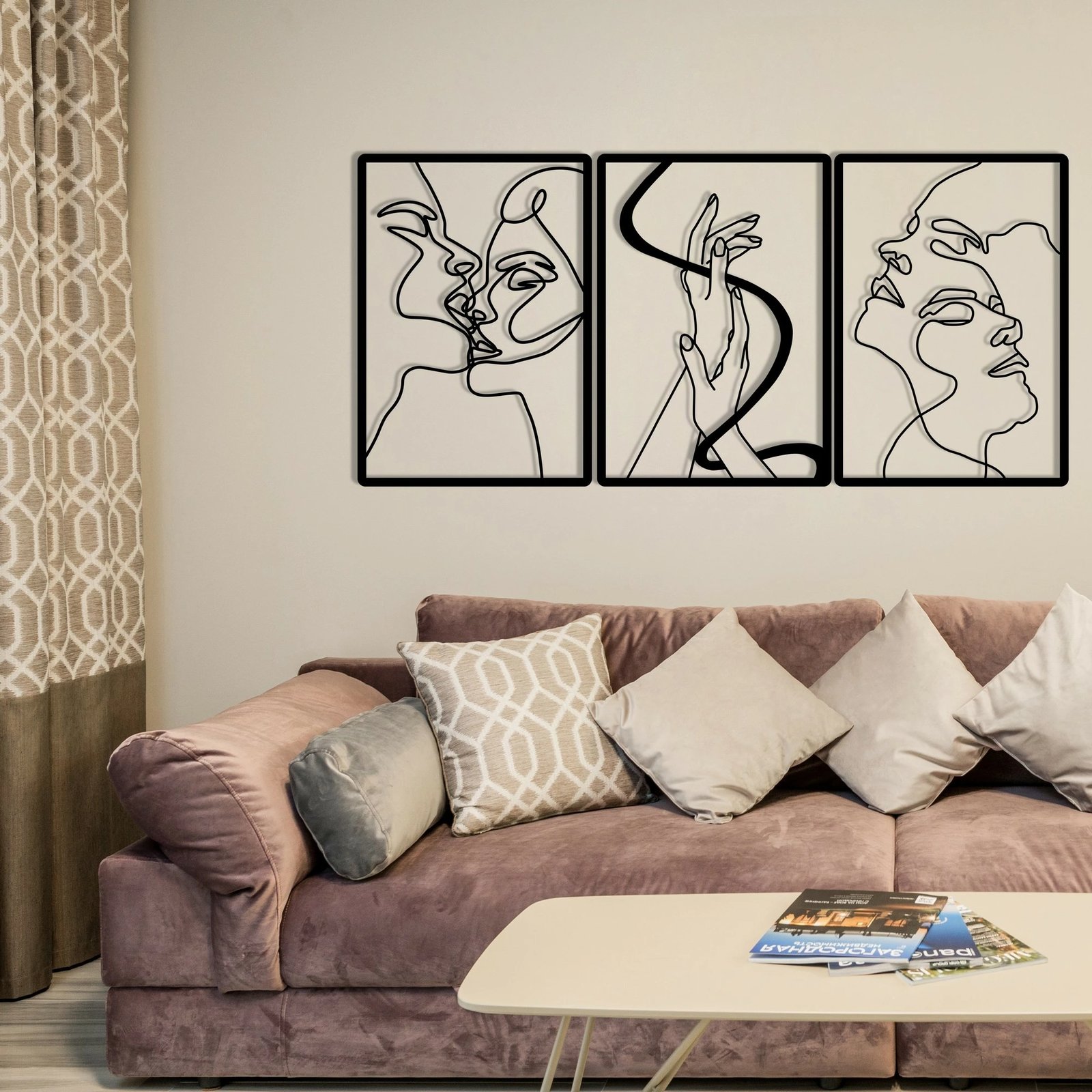 Aksesor dekorativ metalik për mur, Wallity, Bashkimi i Dashnisë