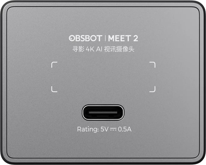 Webcam OBSBOT Meet 2, 4K, mikrofon i integrum, gri