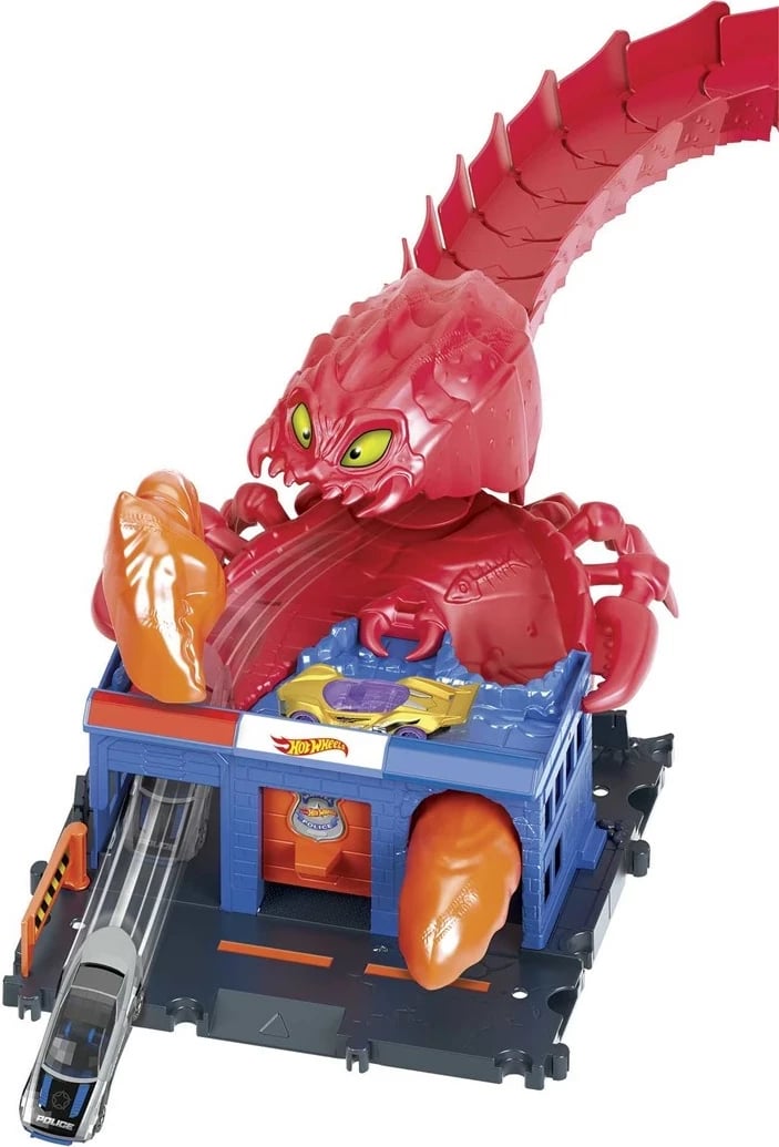 Set lojërash Hot Wheels City Scorpion Flex Attack, MATTEL, Gri