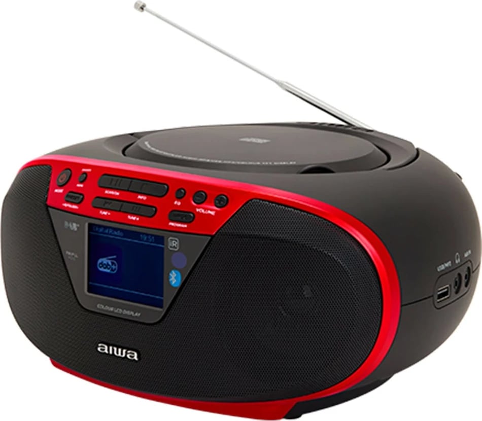 Radio Boombox Portative me DAB+, CD, Bluetooth dhe USB AIWA BBTU-500DAB/RD